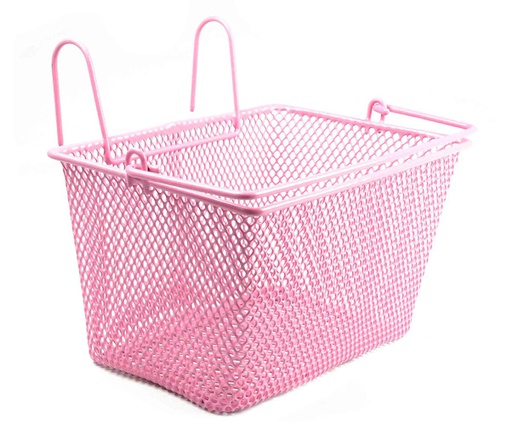 [80601] CESTA 16" CON GANCHO ROSA 240x140mm