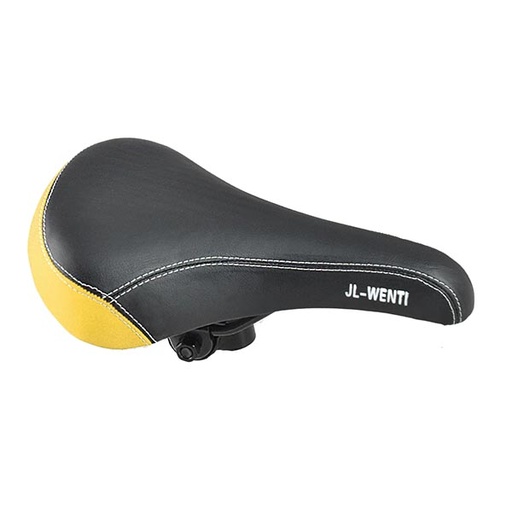 [80662] SILLIN MTB-24/26" "JL-WENTI" NEGRO/AMARILLO C/NUEZ 260x170mm