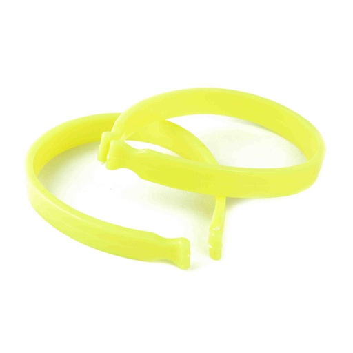 [80684] TROUSER BANDS, PVC YELLOW (PAIRS)