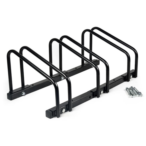 [80853] SOPORTES EXPOSITOR 3 BICIS ACERO NEGRO