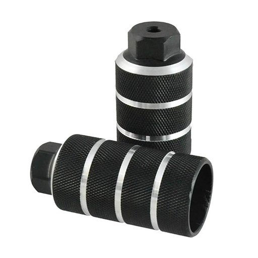 [80858] POSAPIES ALUMINIO BMX 50MMX26T, NEGRO
