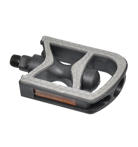 [80952] PEDALES DE CTB ROSCA 9/16" EN GRIS/NEGRO.