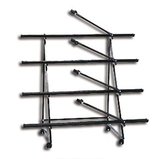 [83012] EXPOSITOR PARA 4 BICICLETAS CON RUEDAS (110CM ALTO - 82CM FONDO - 140CM ANCHO)