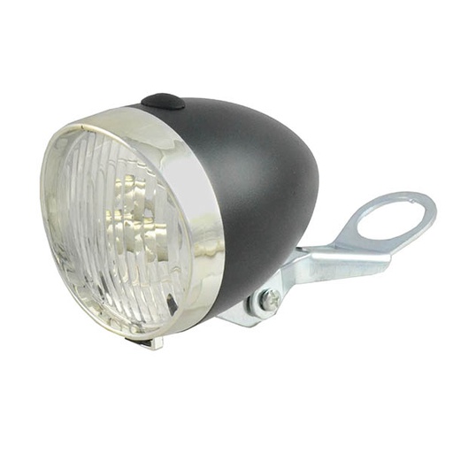 [93560] FARO ACERO/NEGRO CON SOPORTE 22.2 TIPO ANTIGUO 3LED