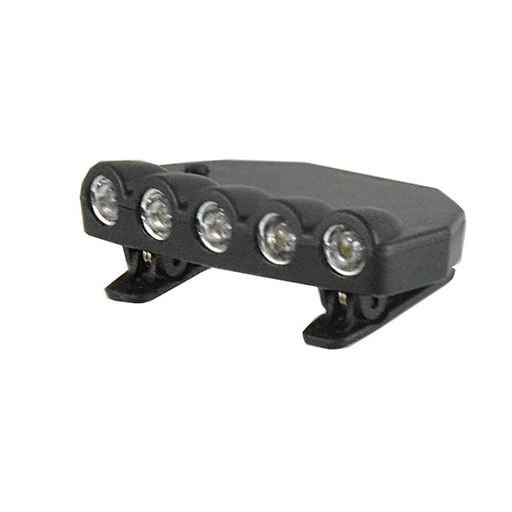 [93597] LUZ DELANTERA 5-LEDS, CON CLIPS PARA VISERA