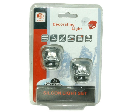 [93646] PAR MINI LUCES SILICONA EN NEGRO,MODELO JY-267-2B