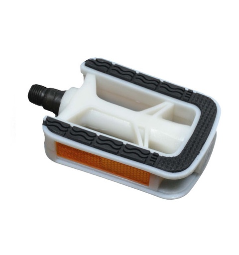 [93815] PEDALES PLASTICO BLANCO ROSCA 9/16" QW