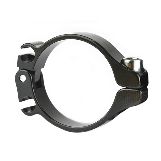 [38942] ABRAZADERA GUIA CABLE DOBLE, DIA:28.6MM, ALUMINIO NEGRO