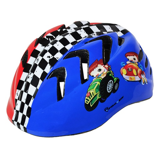CASCO INFANTIL ROJO/AZUL MODELO MV7-1 VARIAS TALLAS