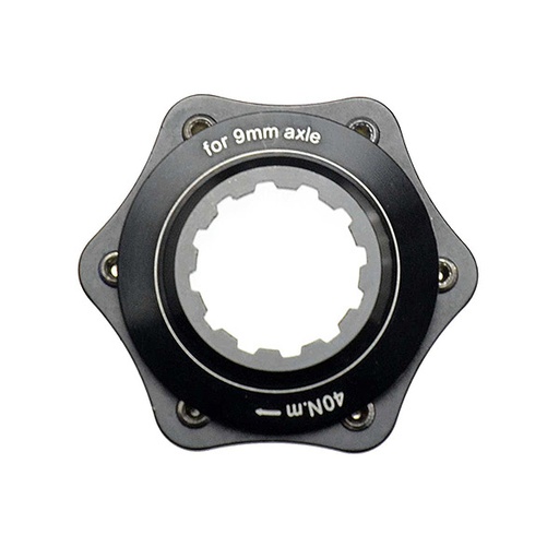 [39156] ADAPTADOR CENTERLOCK, 9MM, NEGRO