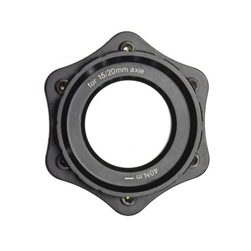 [39157] ADAPTADOR CENTERLOCK, 15/20MM, NEGRO
