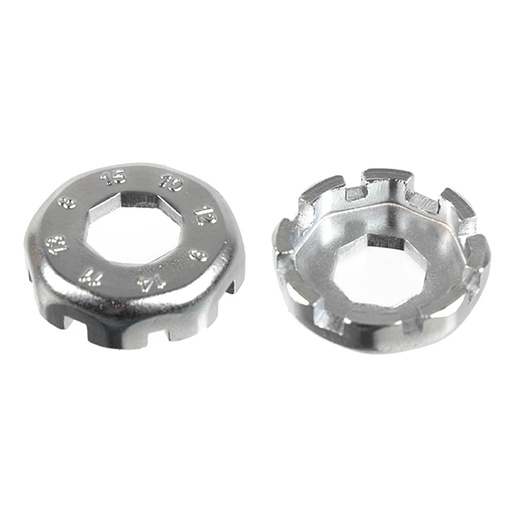 [14050] LLAVE RADIOS ACERO, 8 BOCAS