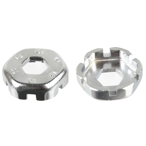 [14052] LLAVE RADIOS ACERO, 6 BOCAS