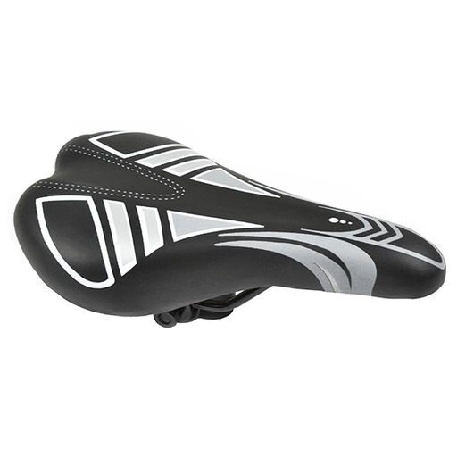 [14056] SILLIN 20/24" NEGRO/GRIS C/NUEZ 240x140mm