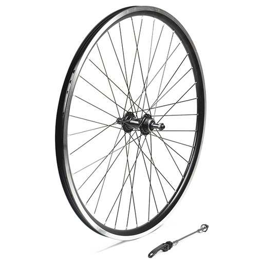 [17801T] RUEDA TRASERA 26" NEGRA, CON FERFIL 25MM, PIÑON ROSCA, 36H C/CIERRE