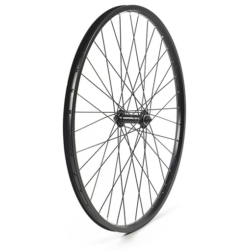 [17802D] RUEDA DELANTERA 26" NEGRA, PERFIL 20MM ALUMINIO 36 H C/CIERRE