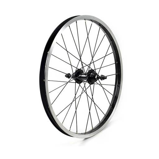 [17808T] RUEDA TRASERA 20" 1VEL, NEGRA, BUJE ACERO 28H QW