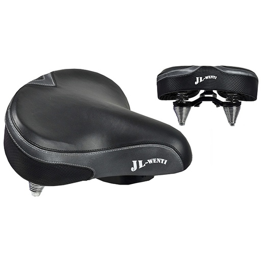 [93898] SILLIN BEACH CRUISER NEGRO/GRIS 260X250MM CON NUEZ