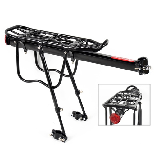 [93921] PORTABULTOS ALUMINIO A LA TIJA Y VAINA, REGULABLE 24"-29"