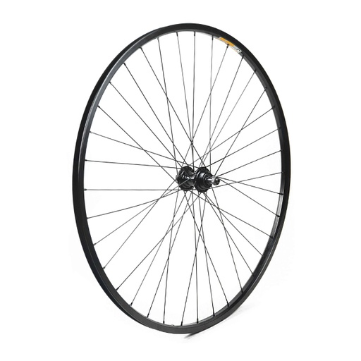 [15837T] RUEDA TRASERA 700x28-38" NEGRA C/CIERRE 36 H, BUJE ALUM ROSCA