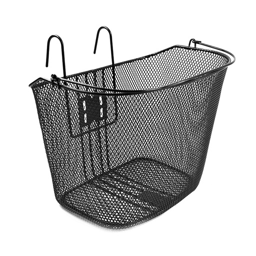 [93931] CESTA 24"/26" NEGRA SUJECCION RÁPIDA AL MANILLAR