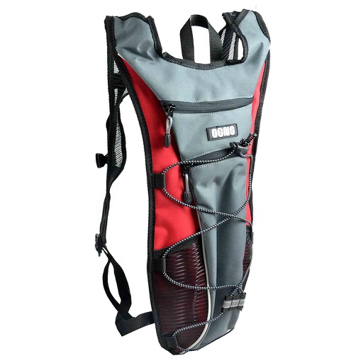 [93944] MOCHILA 1.5L. NEGRO/ROJO "OGNS" 400x170mm