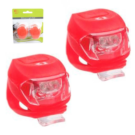 [93966] PAR MINI LUCES SILICONA EN ROJO, QW