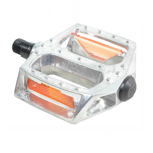 [93955] PEDAL BMX ALUMINIO PLATA, ROSCA 9/16" 70x70