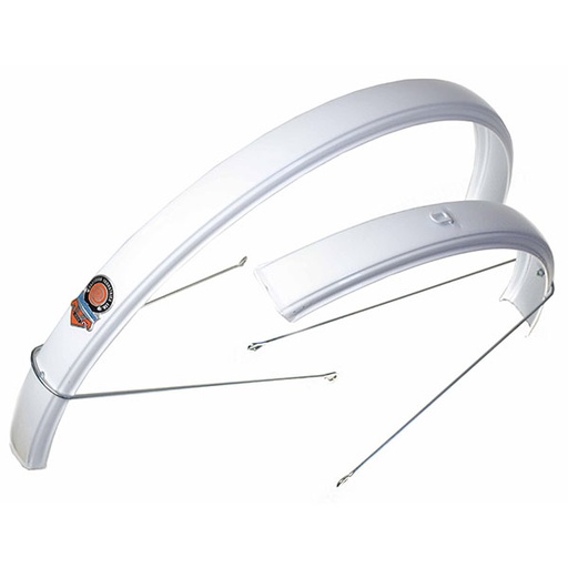 [14071] GUARDABARROS ACERO BLANCO, 26" QW