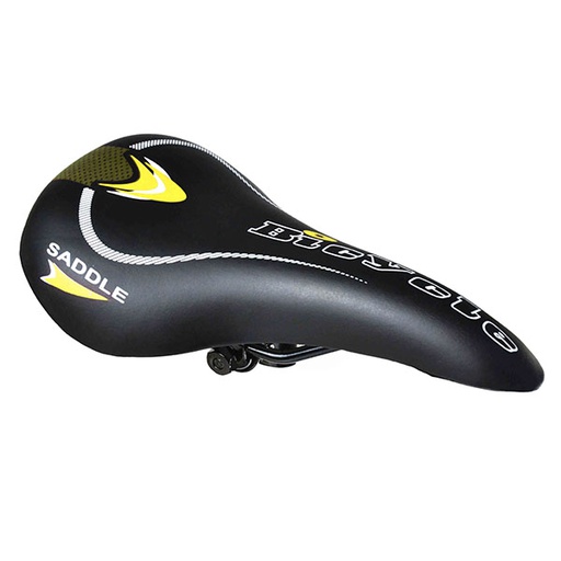 [14091Y] SILLIN MTB 26" BYCICLE AMARILLO C/NUEZ 280x150mm