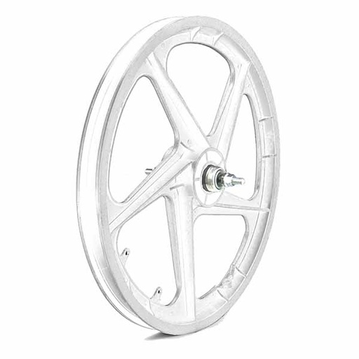 [79620B] RUEDA TRASERA PLASTICO BMX, COLOR BLANCO