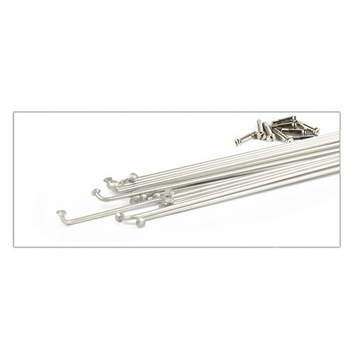 RADIO ACERO INOX. PLATA 2,0MM 14G VARIAS MEDIDAS