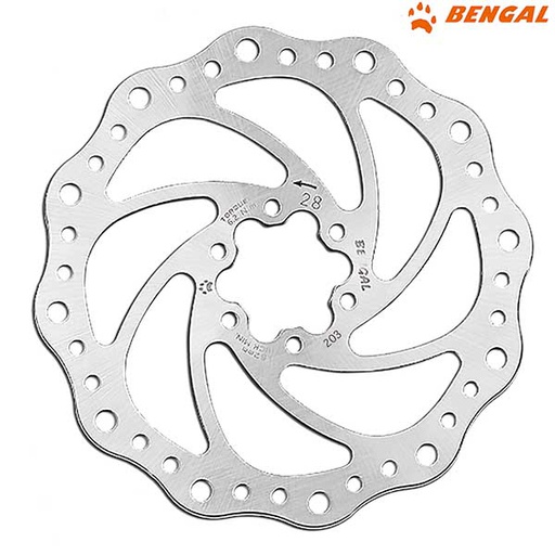 [39344] DISCO FRENO ROTOR STAINLESS 203MM "BENGAL" TORQUE 6.2