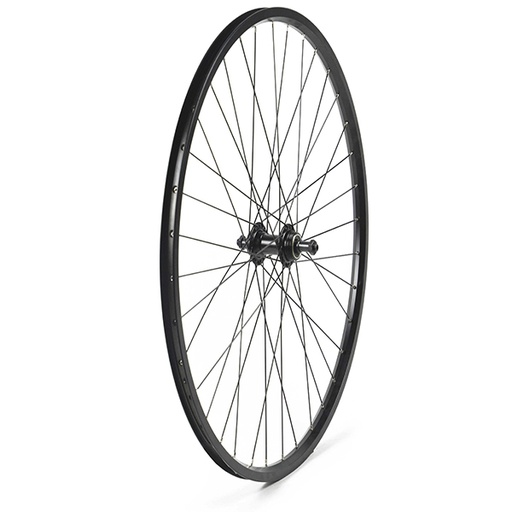 [17831T] RUEDA TRASERA 27,5 CON PERFIL 25MM NEGRA, PIÑON ROSCA, 36H C/CIERRE PARA V-BRAKE