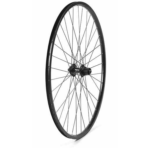 [17841C] RUEDA TRASERA 27,5 CON PERFIL 25MM NEGRA, CASSETTE, 36H C/CIERRE F/DISCO
