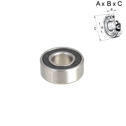 [ROD001] RODAMIENTO SELLADO 6x5x13mm (RUEDA) 686RS