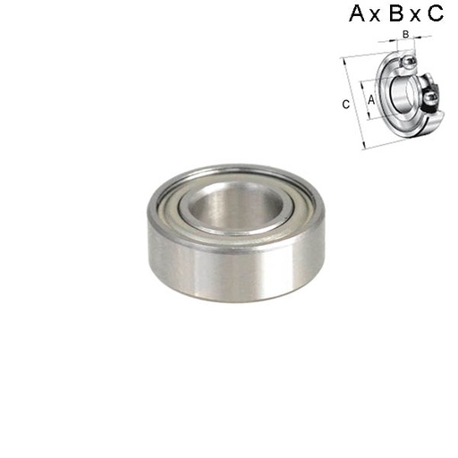 [ROD003] RODAMIENTO SELLADO 7x5x14mm (RUEDA) 