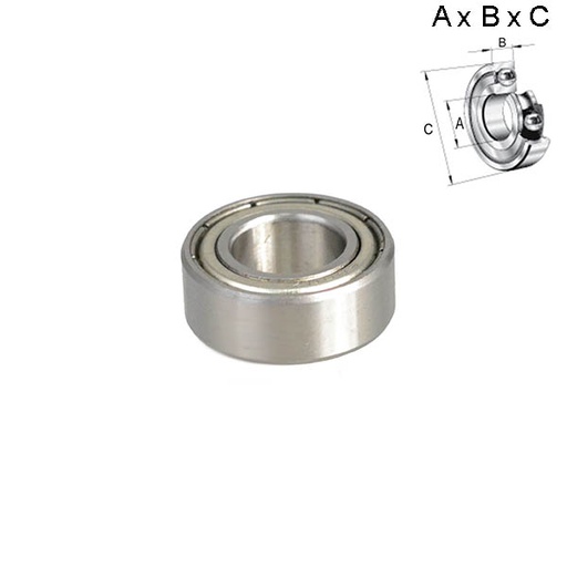 [ROD013] RODAMIENTO SELLADO 10x7x19mm (RUEDA) 6800Z