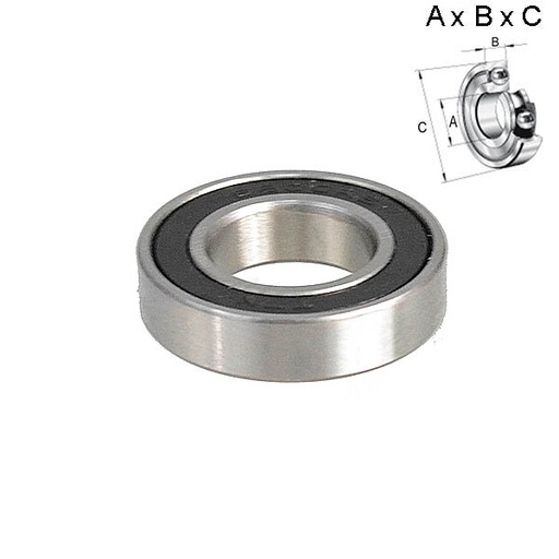 [ROD025] RODAMIENTO SELLADO 18x7x30mm (RUEDA) 6903RS-18