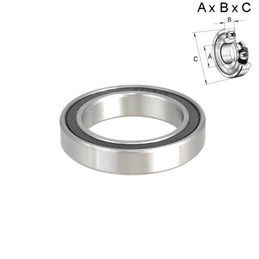 [ROD029] RODAMIENTO SELLADO 30x7x42mm (PEDALIER) 6806RS