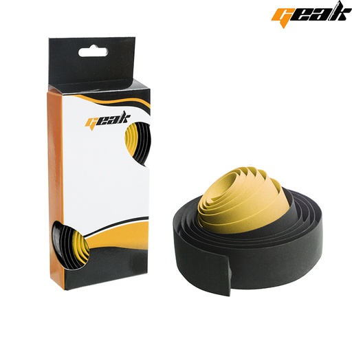 [87039C] CINTA MANILLAR EVA 30X1900MM "GEAK" DOBLE COLOR NEGRO/AMARILLO