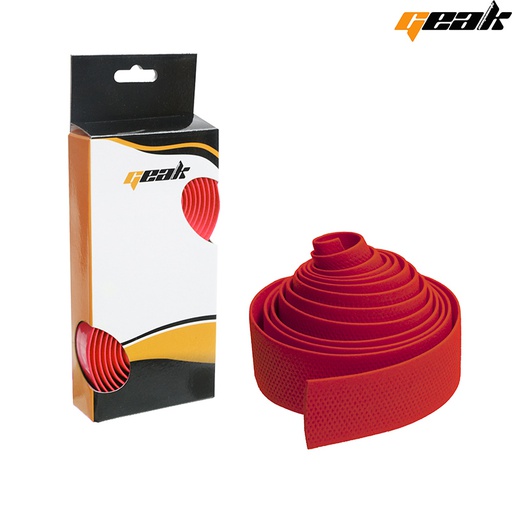 [87040B] CINTA MANILLAR SILICONA 30X1800MM "GEAK" COLOR ROJO QW