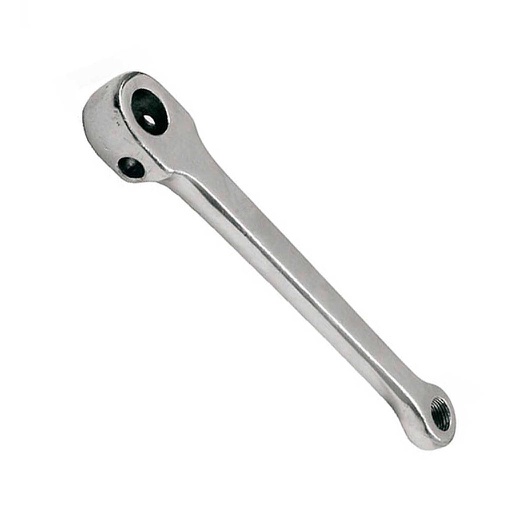 [87038] BIELA IZQUIERDA DE ACERO CROMADO 170 MM CHAVETA