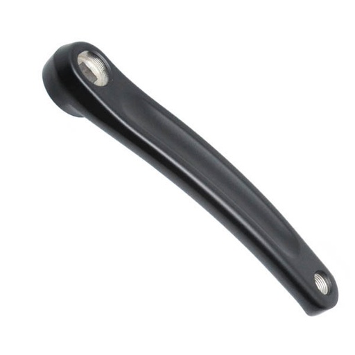 [22142] BIELA IZQUIERDA ALUMINIO NEGRO 175MM NEGRO MATE