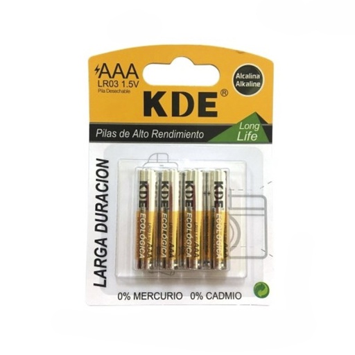[99533] BLISTER PILAS AAA LR03 1.5V ALCALINA KDE