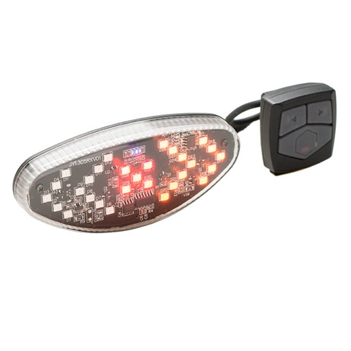 [87051] LUZ TRASERA RECARGABLE USB, INTERMITENTE POR WIRELESS
