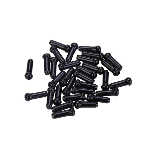 [22171] TERMINAL CABLE ALUM 1.5-1.8MM COLOR NEGRO (100 PCS)