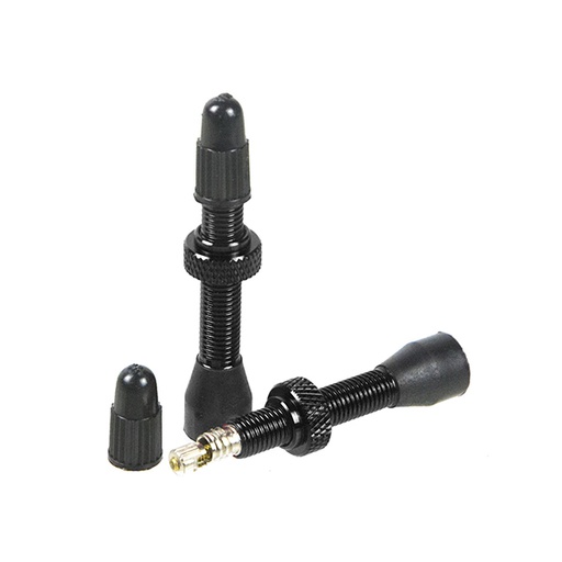 [22177A] VALVULAS ALUMINIO F/V 39MM (PAR) COLOR NEGRO