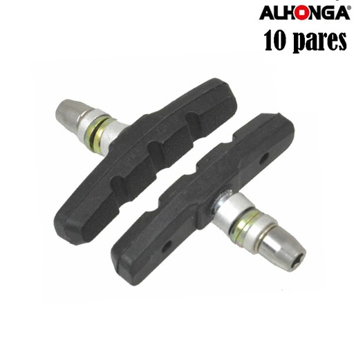 [22165OE] ZAPATAS V-BRAKE 70MM C/TORNILLO "ALHONGA" BOLSA 10PARES 