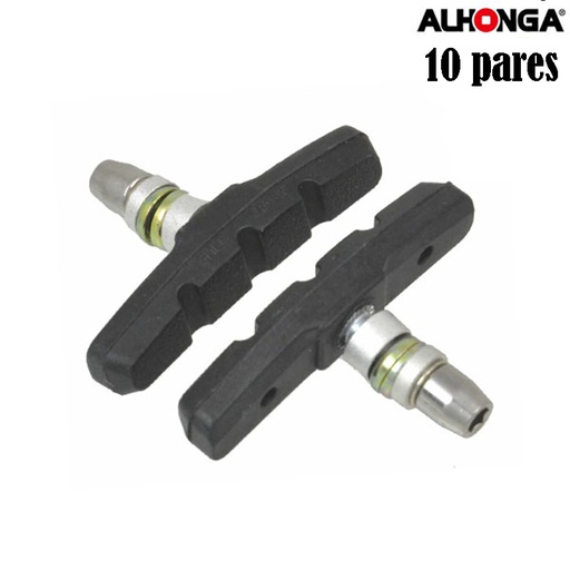 [22165OE] ZAPATAS V-BRAKE 70MM C/TORNILLO "ALHONGA" BOLSA 10PARES 